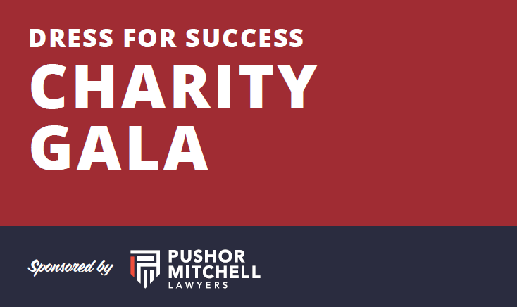 PM Sponsors Dress for Success Charity Gala September 27th 2024 Pushor Mitchell LLP